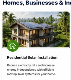 Premium residential rooftop solar installation in Kerala