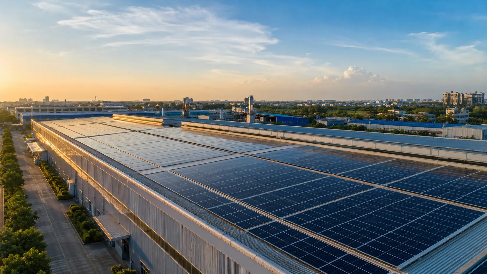 Premium commercial solar power plant